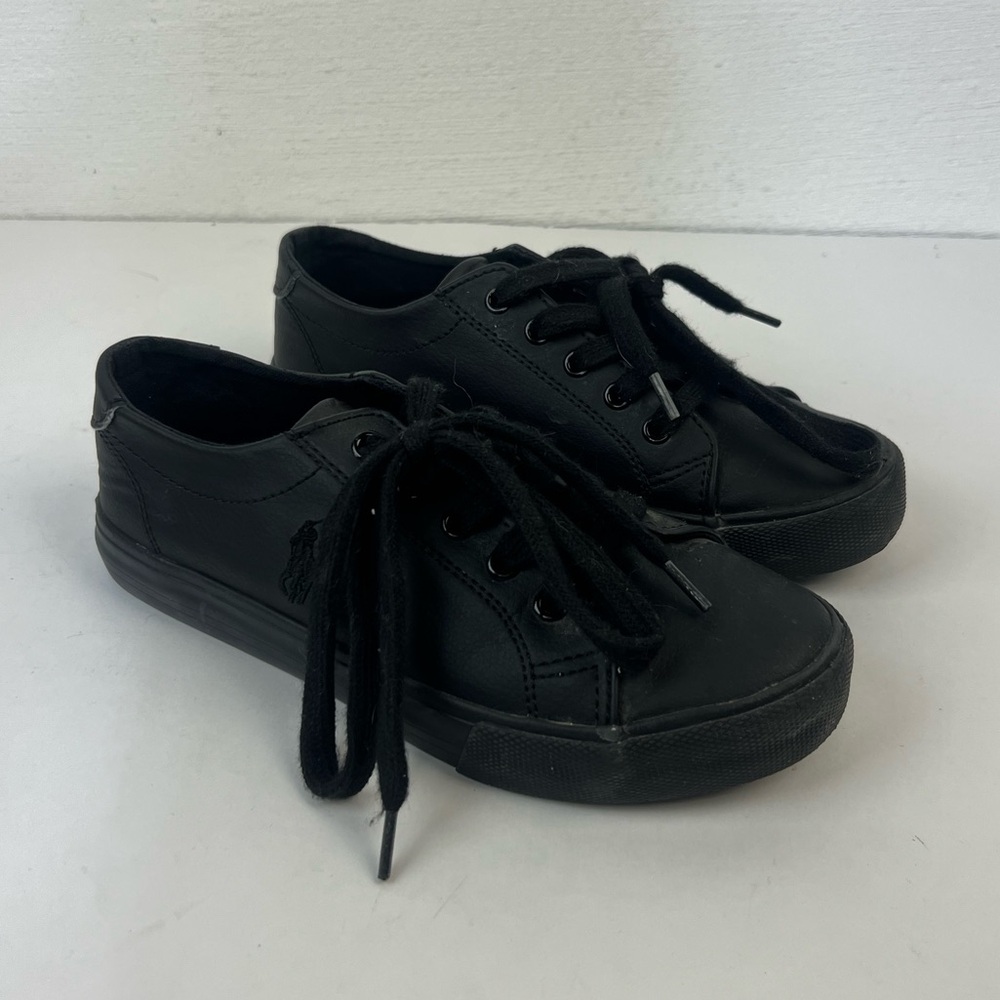 Polo by Ralph Lauren Black Lace-up Sneakers, 2